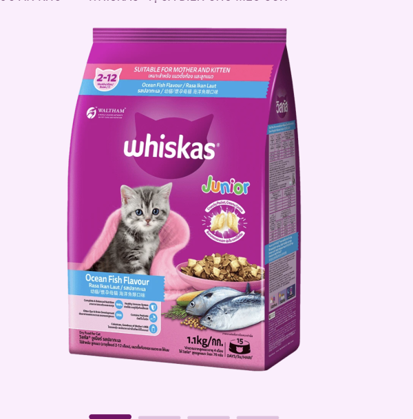 Thức Ăn Cho Mèo Whiskas – Dinh Dưỡng Trọn Vẹn Cho Mèo Mọi Lứa Tuổi - Ảnh 2