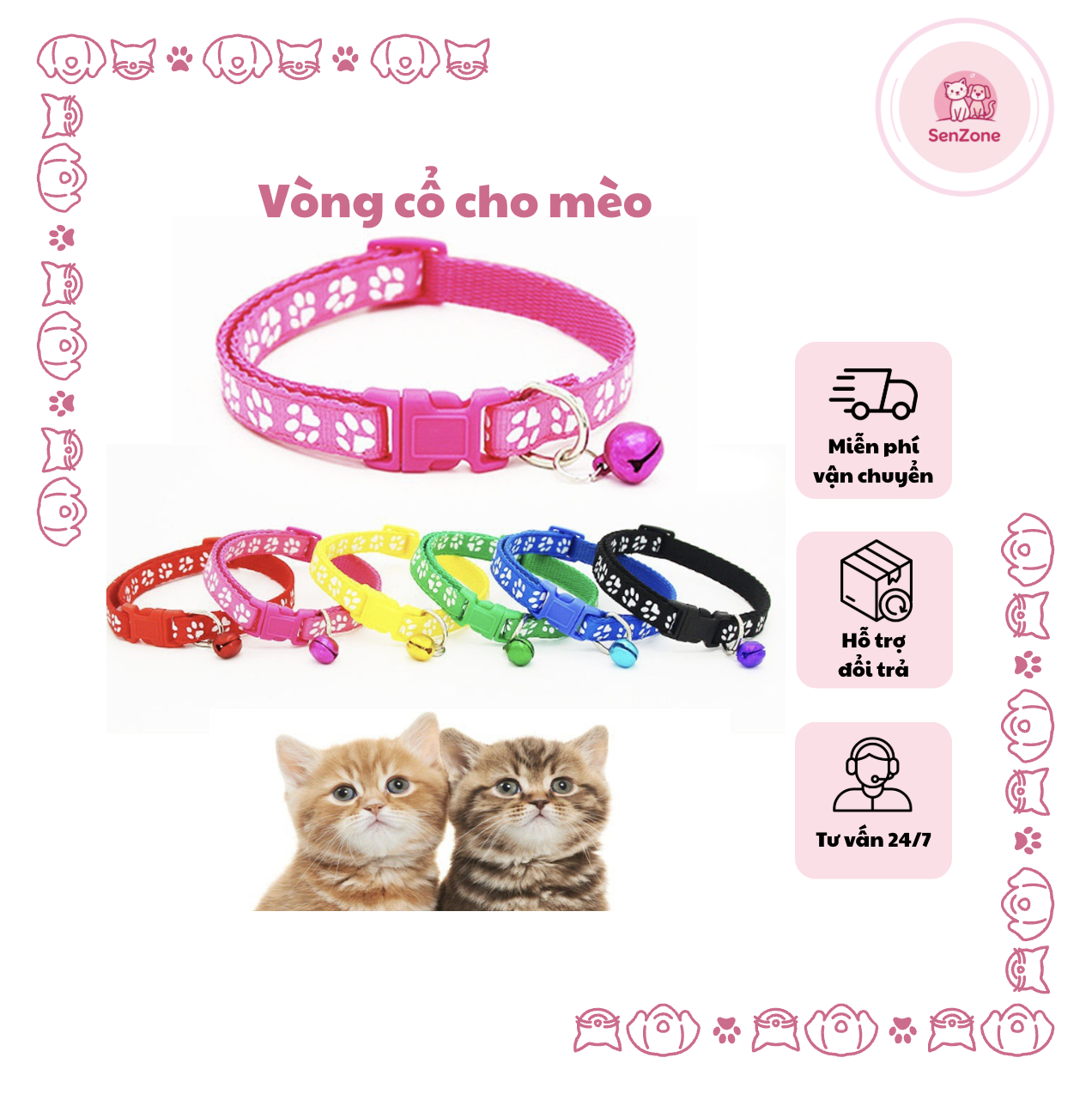 Vòng cổ cho mèo mới nhất