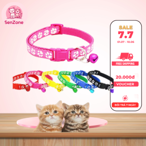 Vòng Cổ Chó Mèo Có Chuông Dày 1cm