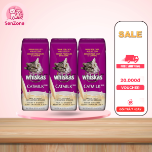Whiskas Cat Milk là lựa chọn an toàn cho mèo từ 6 tuần tuổi, không gây tiêu chảy.