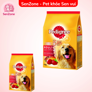 Thức ăn cho cún lớn Pedigree Vị Bò Và Rau Củ - túi 1.5kg