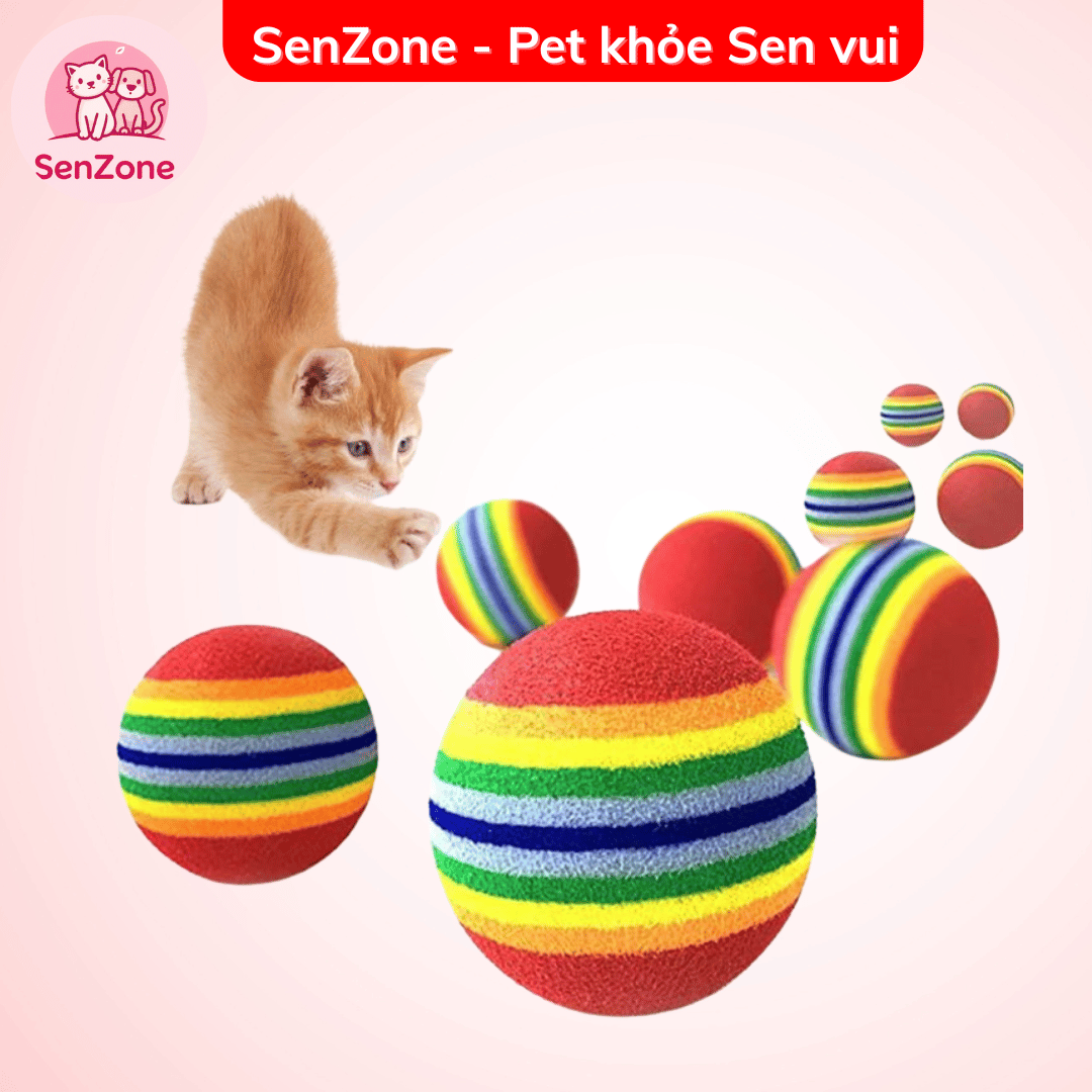 Đồ Chơi Chó Mèo - Bóng Đồ Chơi Cho Chó Mèo
