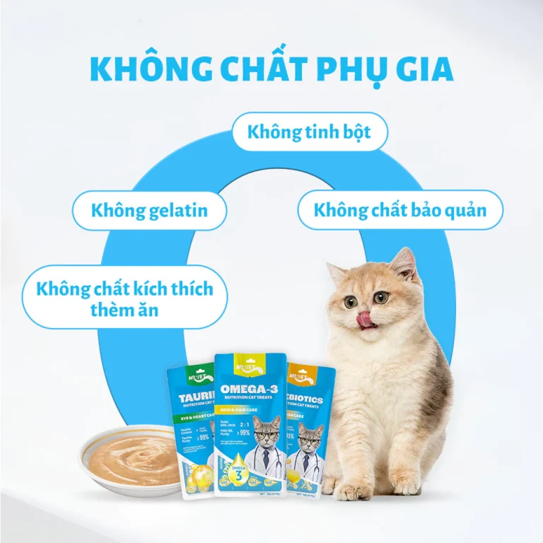 Súp thưởng dinh dưỡng cao cấp dành cho mèo Mr Vet