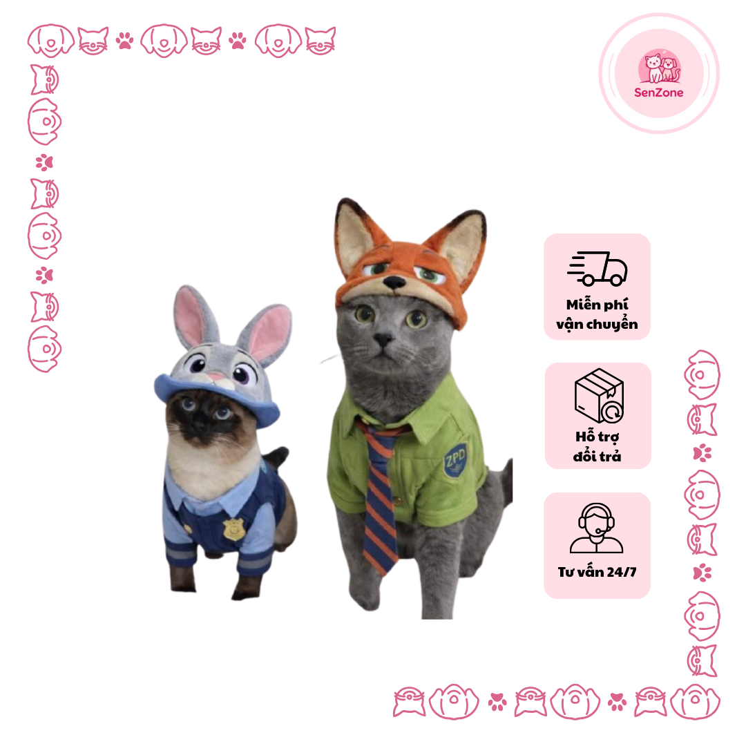 Quần áo thú cưng nhân vật hoạt hình Zootopia - Ảnh 4