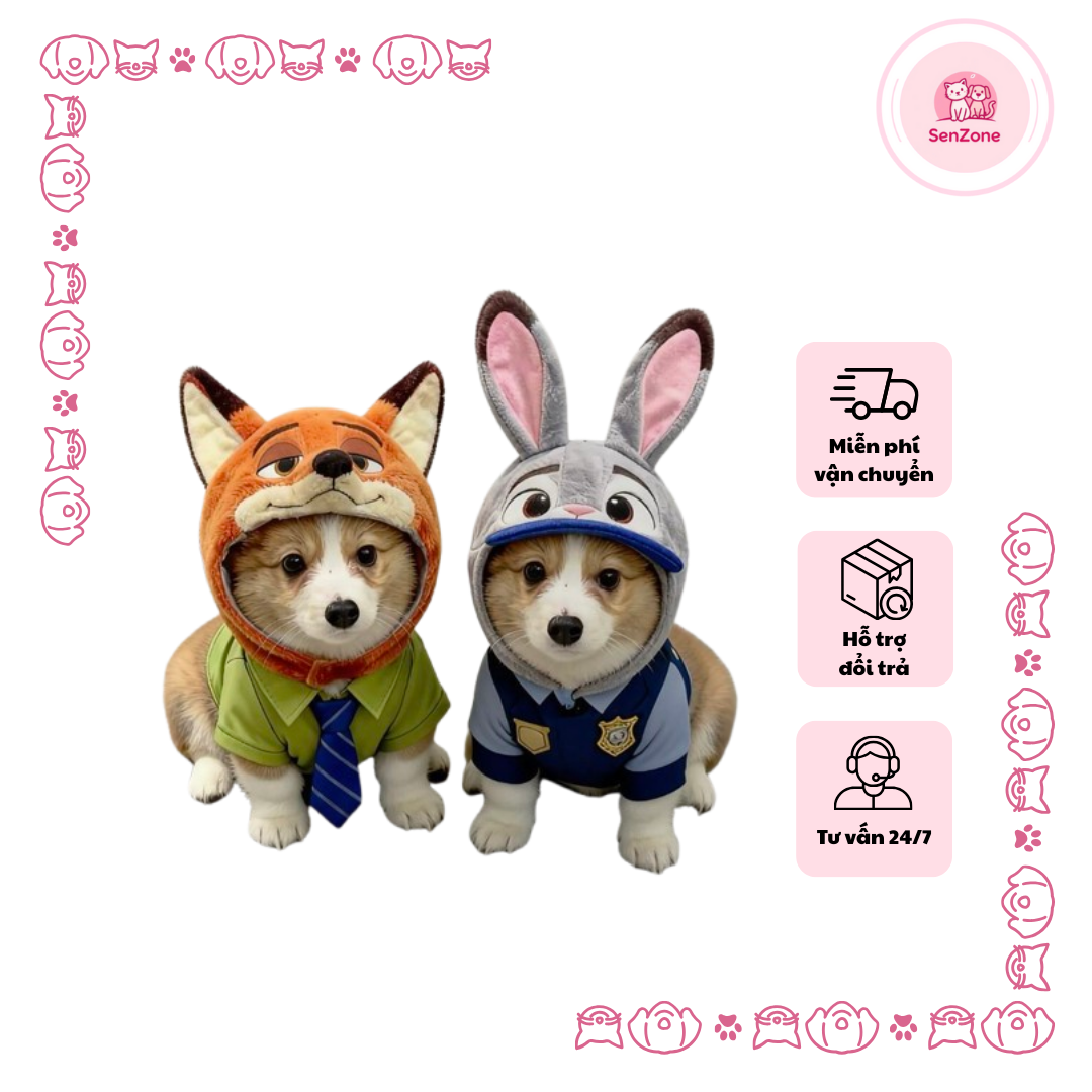 Quần áo thú cưng nhân vật hoạt hình Zootopia - Ảnh 2
