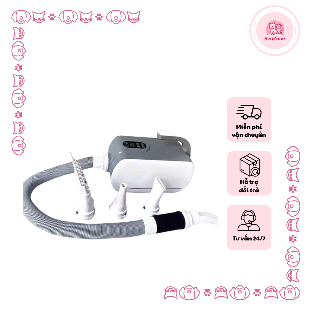 Máy sấy lông mèo máy thổi - Ảnh 2