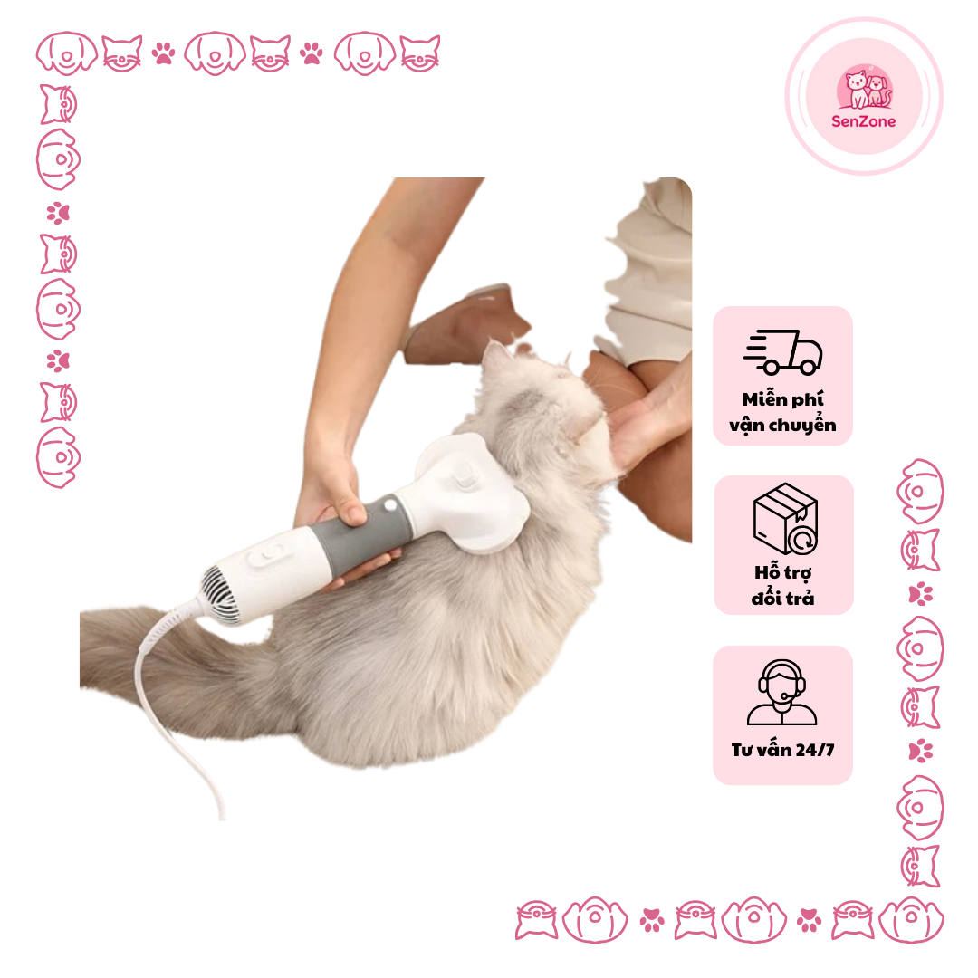 Máy sấy lông mèo cầm tay - Ảnh 2