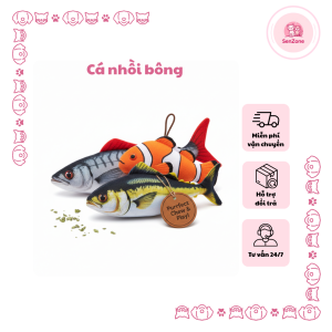 Cá nhồi bông cho chó mèo