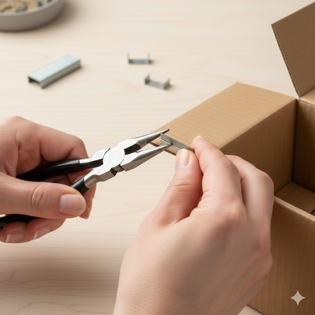 Loại bỏ ghim sắt an toàn.