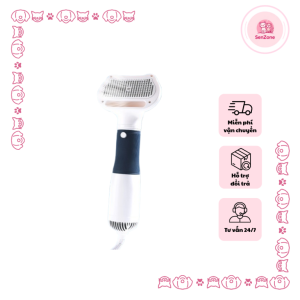 Máy sấy lông mèo kết hợp lược chải là giải pháp chăm sóc thú cưng tiện lợi với thiết kế 2 trong 1, giúp vừa sấy khô vừa gỡ rối lông chỉ trong một bước. Nhờ luồng gió êm ái, nhiệt độ an toàn và đầu lược bo tròn, thiết bị giúp làm khô nhanh mà không gây tổn thương da hay khiến mèo hoảng sợ.