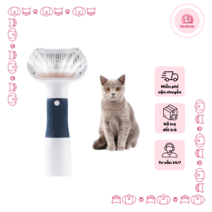 Máy sấy lông mèo kết hợp lược chải vì đây là giải pháp 2 trong 1 giúp tiết kiệm thời gian và chăm sóc lông hiệu quả hơn sau mỗi lần tắm. Thiết bị cho phép vừa sấy khô vừa gỡ rối, giúp lông khô đều, tơi xốp và hạn chế rụng đáng kể. Nhờ thiết kế độ ồn thấp và mức nhiệt an toàn, mèo sẽ bớt căng thẳng, không còn sợ hãi như khi dùng máy sấy tóc thông thường.